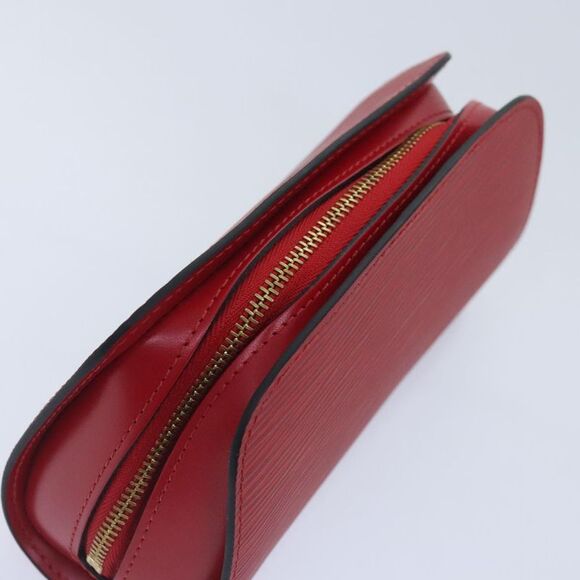 Louis Vuitton Dauphine Red Leather Clutch Bag (Pre-Owned) - Picture 15 of 16